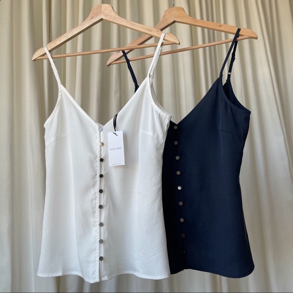 LAST M • CAMI TOP — In Navy - Picture 8 of 8